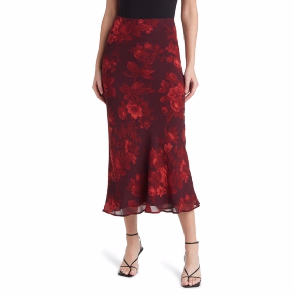 Reformation Dresses & Skirts - Reformation Layla Skirt Sanguine 6